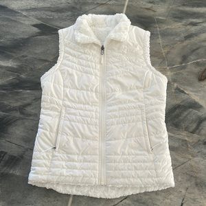 North Face Puffer Vest Reversible (white)